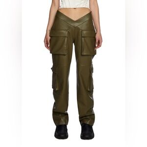Nwt Poster Girl Vegan Leather Cargo Pants